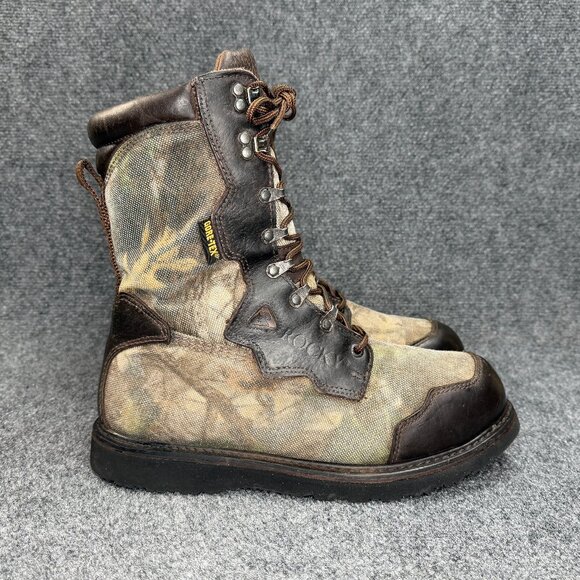 Rocky BearClaw 2 GTX Boots Men 10 Brown Leather Camo Gore-Tex Waterproof Hunting